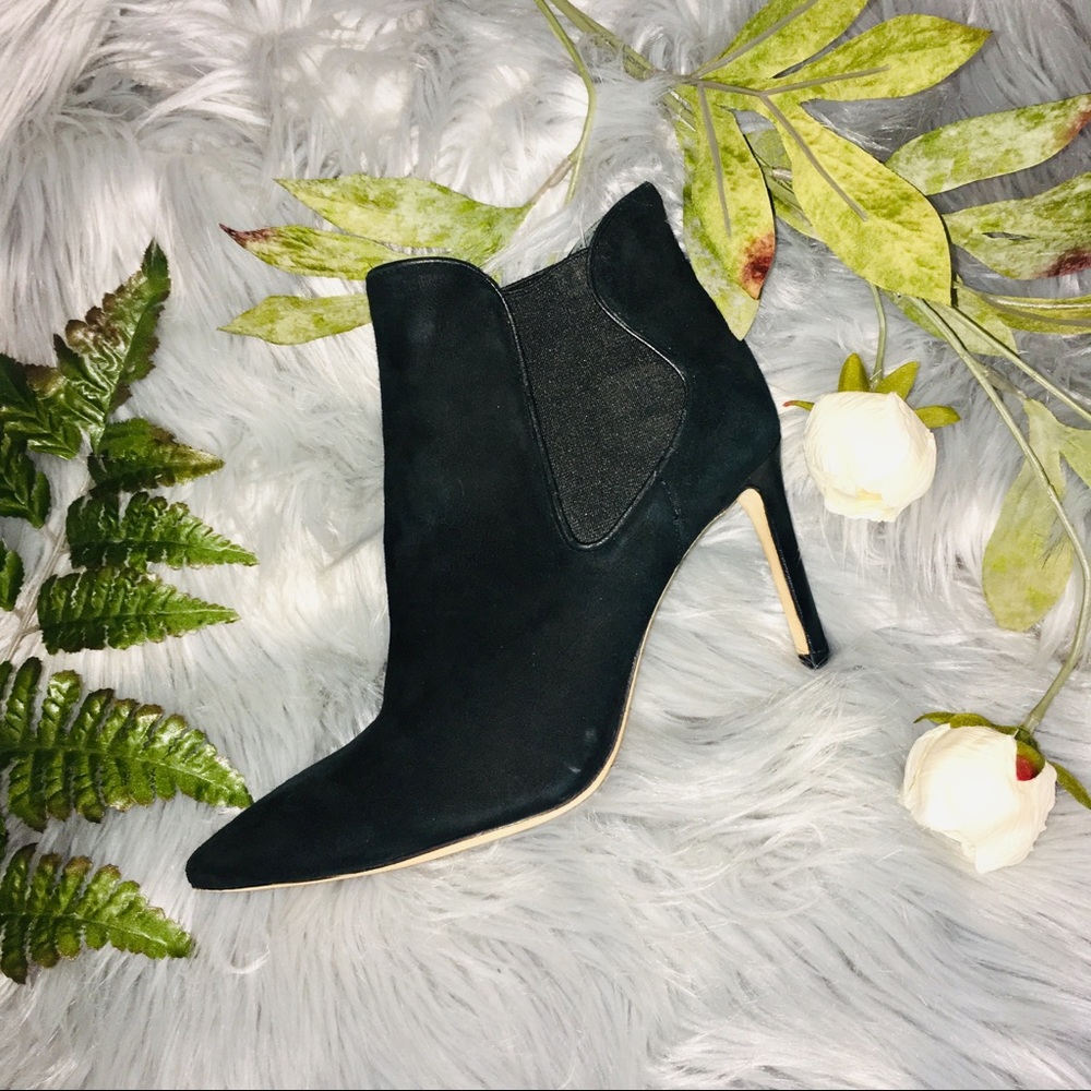TORY BURCH Dorset Black Suede Booties